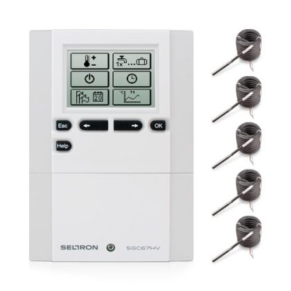 Diferenčni regulator SELTRON SGC67HV, s tipali (5xTF/Pt)