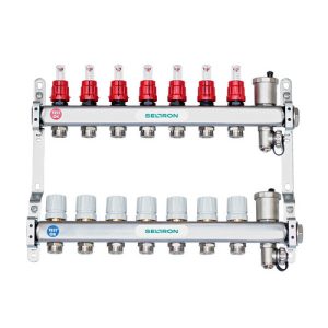 Inox razdelilec SELTRON TOP 10, za talno ogrevanje