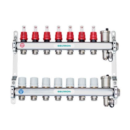 Inox razdelilec SELTRON TOP 8, za talno ogrevanje