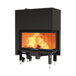 Kaminski vložek na polena EDILKAMIN, tip WINDO2 75, 12 kW, levi, zračni