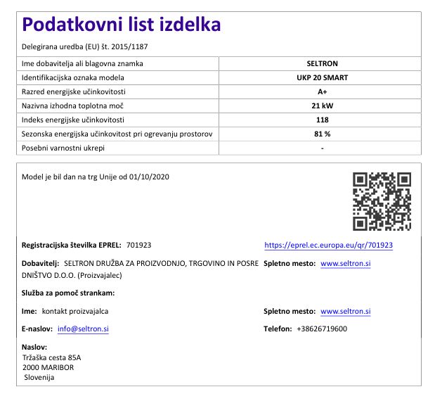 Uplinjevalni kotel na polena SELTRON UKP 20 SMART, 10-20kW, z lambda sondo - slika 3