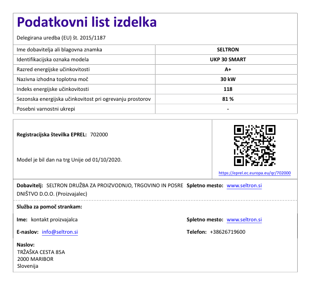 Uplinjevalni kotel na polena SELTRON UKP 30 SMART, 25-30kW, z lambda sondo - slika 3