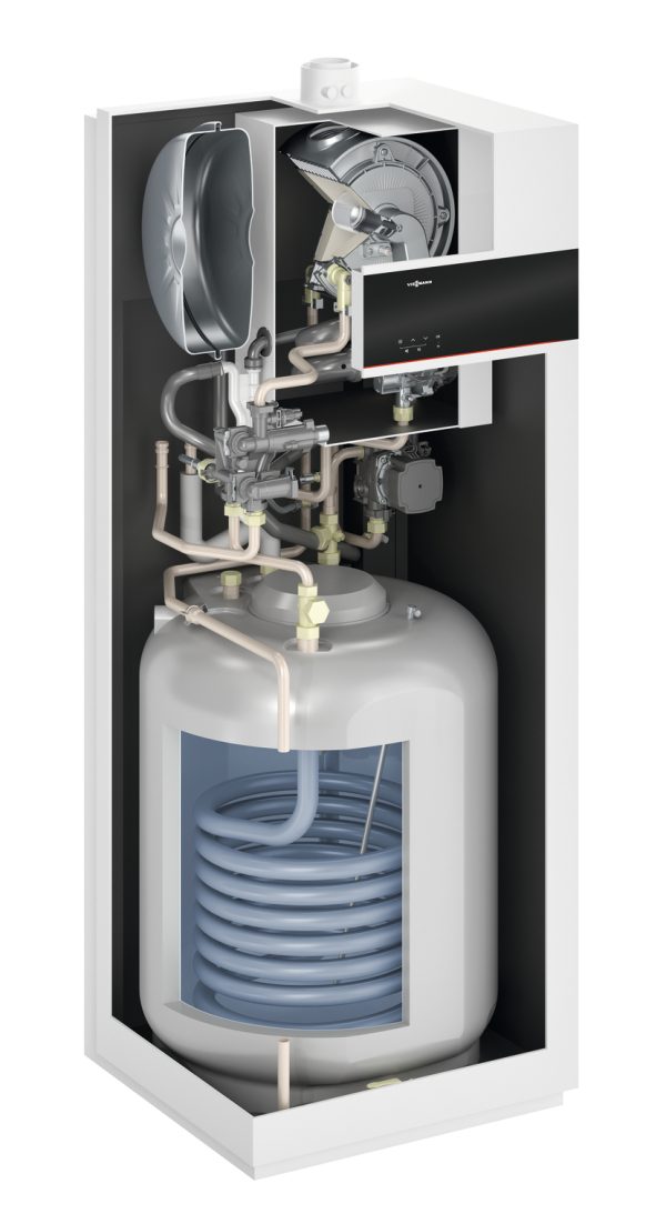 VITODENS 111-F, 3,2 do 25,0 kW z emajliranim hranilnikom sanitarne vode 100 l
