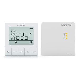 Sobni termostat SELTRON WT1B, brezžični, baterijsko napajanje, nadometni