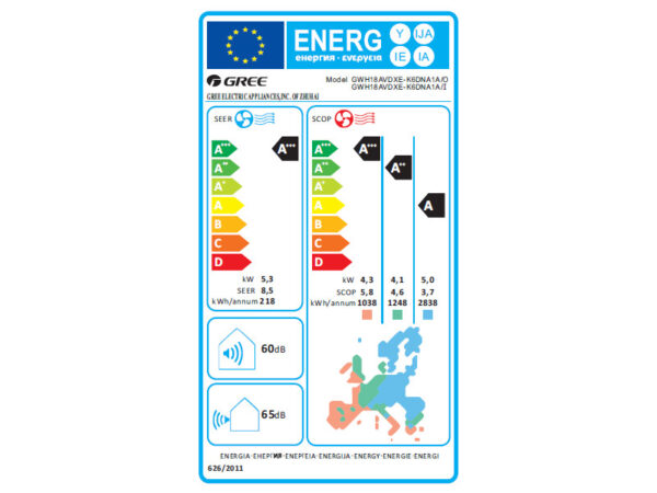 Klimatska naprava GREE AIRY 18 - 5,3 kW - slika 3